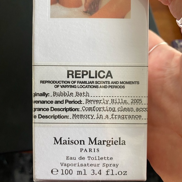 BNIB unopened bottle of Maison Margiela Replica eau de toilette Bubble Bath - Picture 2 of 5